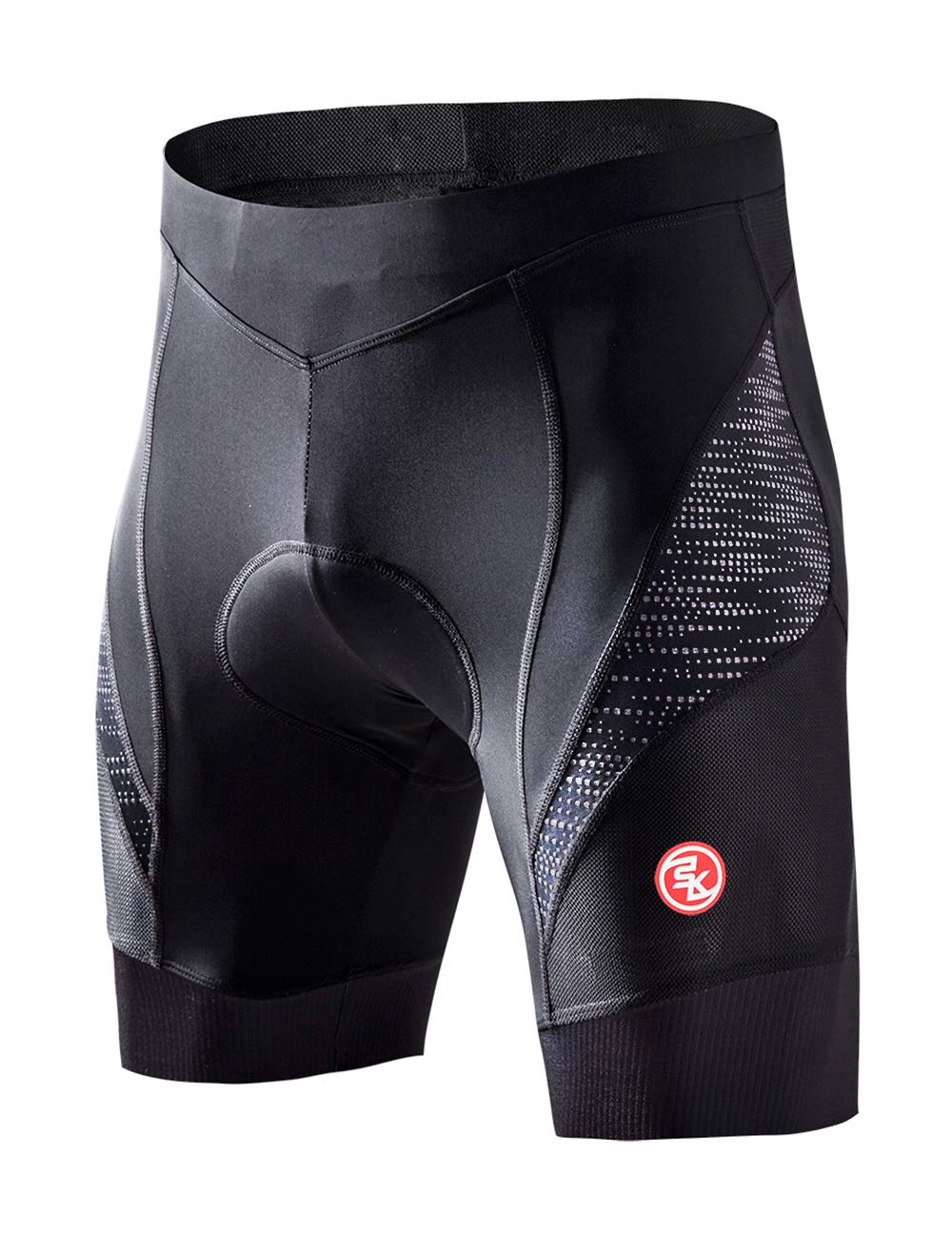 Souke Sports Herren 4D Gepolsterte Radlerhose Atmungsaktiv Schnelltrocknend Fahrradhose, XL