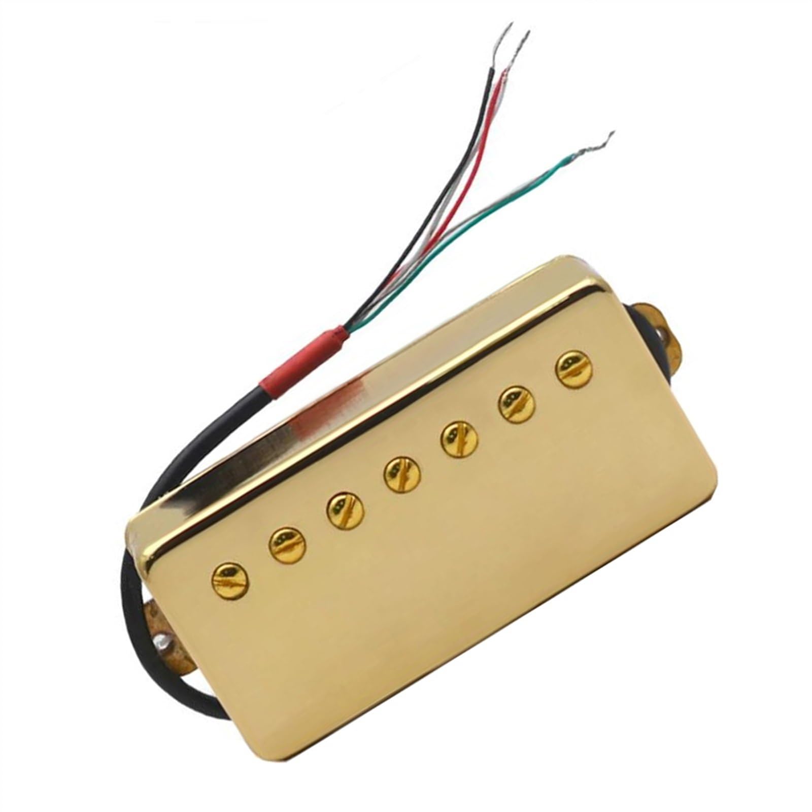 7-Saiter E-Gitarre Messing Cover Neck Humbucker Schlitzschraube Coil Splitting Gold Pickup Single-Coil-Tonabnehmer