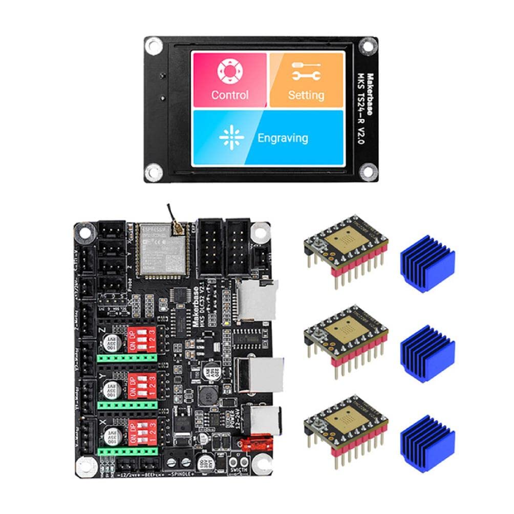 ASHLUYAK MKS DLC32 V2.1 CNC-Motherboard GRBL 32-Bit-Offline-Controller TS35-R 3D-Graviermaschinen-Upgrade – mks dlc32 DLC 32-Board