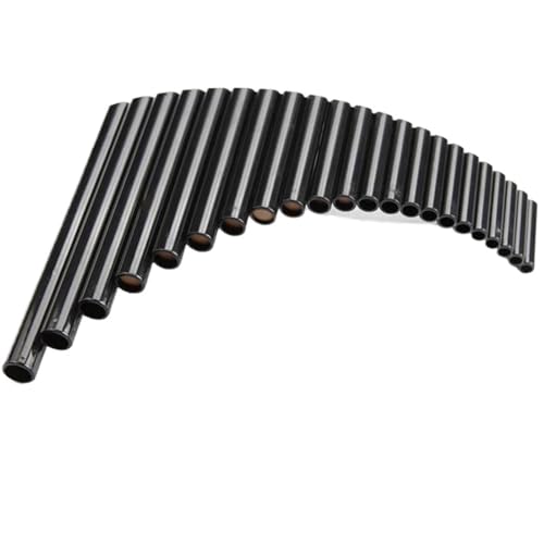 Panflöte instrument PanFlute 22 Pfeifen ABS Panflöte G-Taste Rechts-/Linkshänder Schwarze Farbe Musikinstrumente Stimmbar (Color : Black Right Hand)