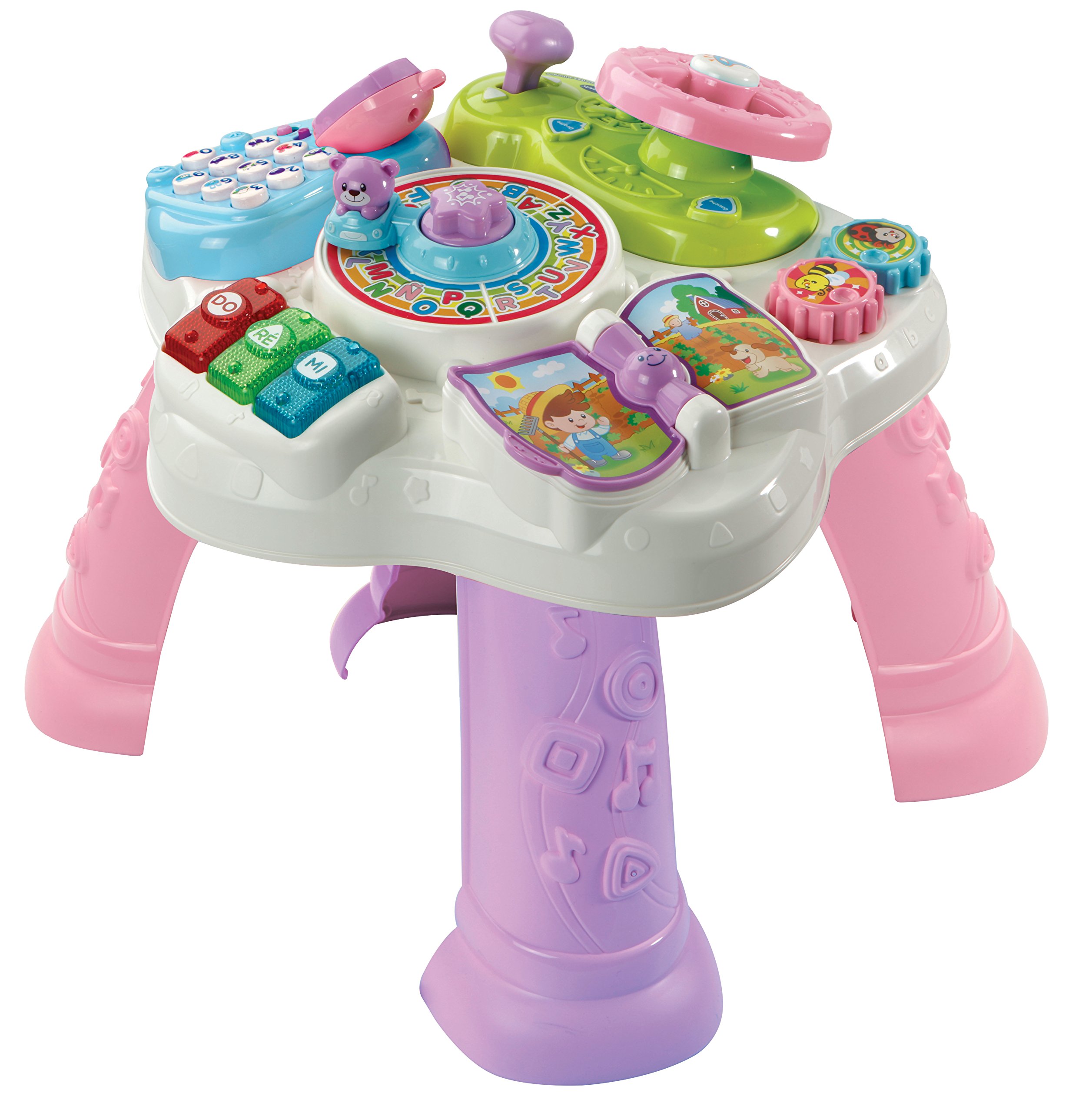 VTech – 181565 – Mein Aktivitätstisch Zweisprachig – Rosa