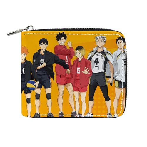 RYNDEX Haiky-uu!! Kinder Geldbeutel Jungs, Süß Spaß Einzigartig Karten Geldbeutel, Scheckkartenetui für Fans Teens Geburtstagsgeschenk(Color:Multicolor 16)