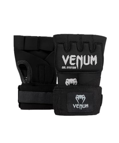 Venum Unisex-Adult Kontact Handschuh Wraps, Schwarz/Silber, M