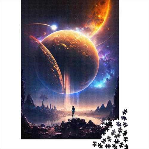 1000-teiliges Puzzle für Erwachsene und Teenager Keeper of The Stars, Holzpuzzle, Puzzle für Erwachsene und Teenager, tolles Geschenk für Erwachsene | Spiele (Größe: 75 x 50 cm)