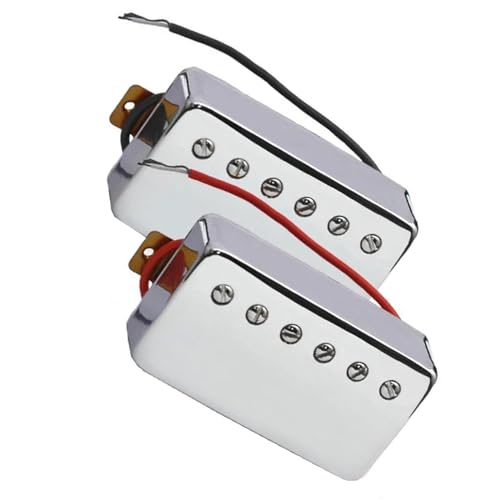 Humbucker-Tonabnehmer für E-Gitarre, Messingabdeckung, Gitarren-Tonabnehmer, verstellbare Schrauben Single-Coil-Tonabnehmer (Color : 3/4)