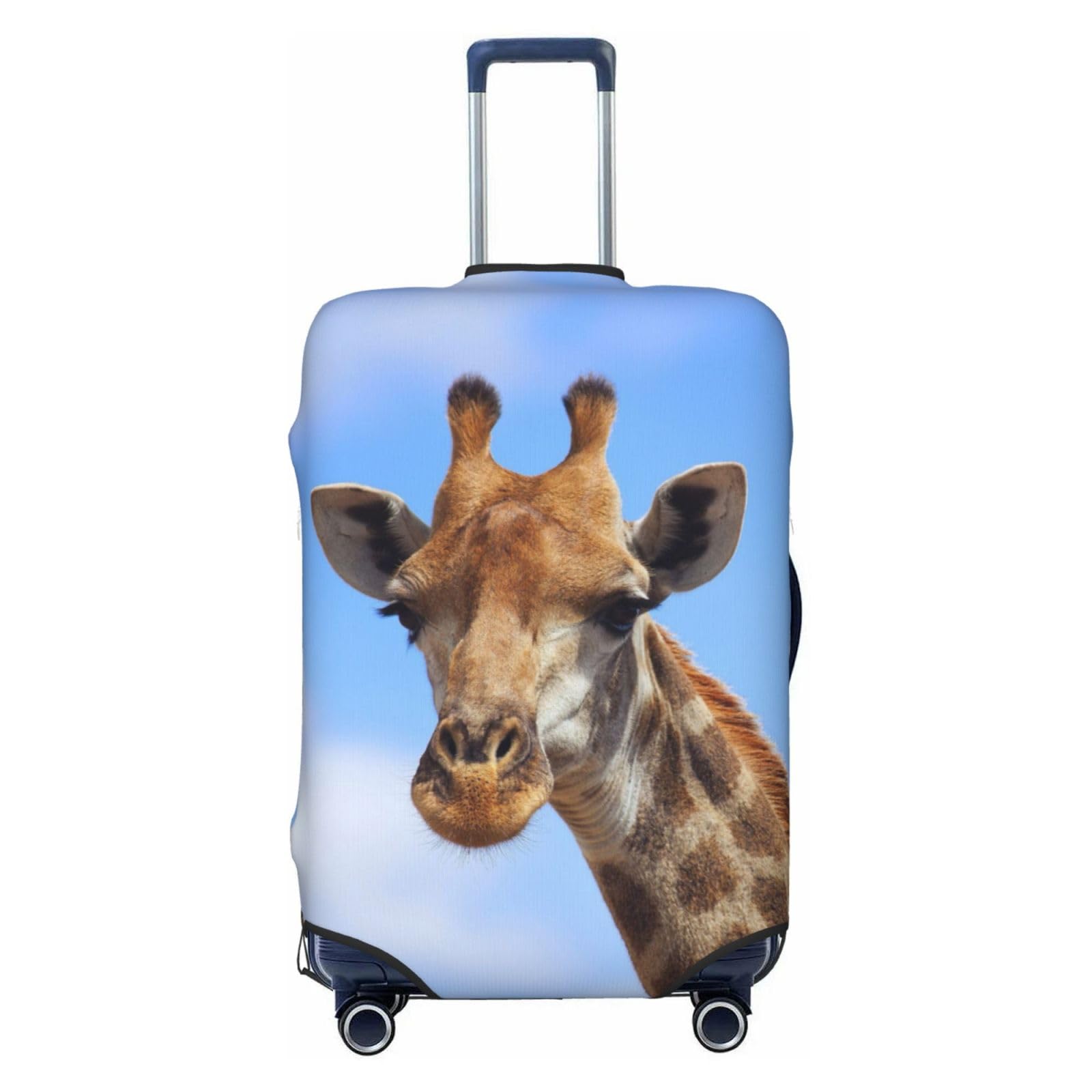 Miniks Giraffe Reisegepäckabdeckung, robuster Kofferschutz, passend für 45,7 - 81,3 cm große Gepäckstücke, Schwarz, Large