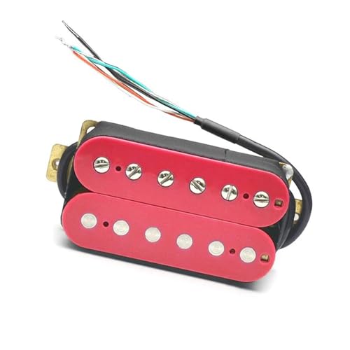 E-Gitarre Pickup Coil Spliting Pickup Humbucker Dual Coil Pickup 4 Leiter Kabel N-7,5K/B-15K Ausgang Rosa e gitarren tonabnehmer (Color : Bridge Pickup)