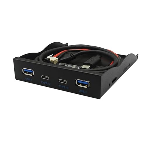 4Port USB3.2 TypeC Diskettentreiber 10 Gbit 3 5 USB 19PIN TypeC Unterstützung Rückwärts