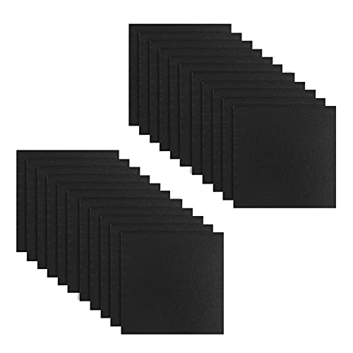 Uikdjgu 24 Pack - Akustikplatten Schaum Engineering Schwamm Keile Schalldaemmung Panels 1 x 12 x 12