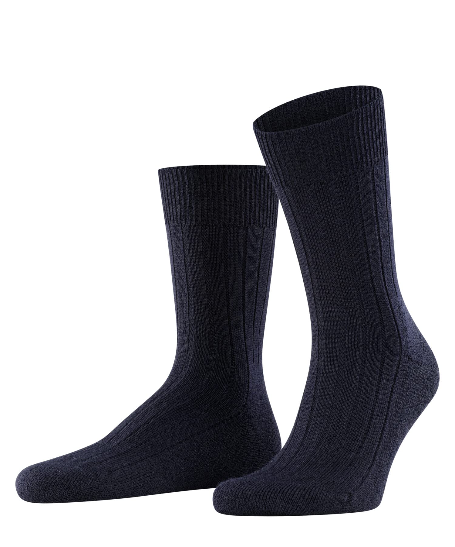 FALKE Herren Socken Teppich Im Schuh, Wolle, 1 Paar, Blau (Dark Navy 6370), 39-40