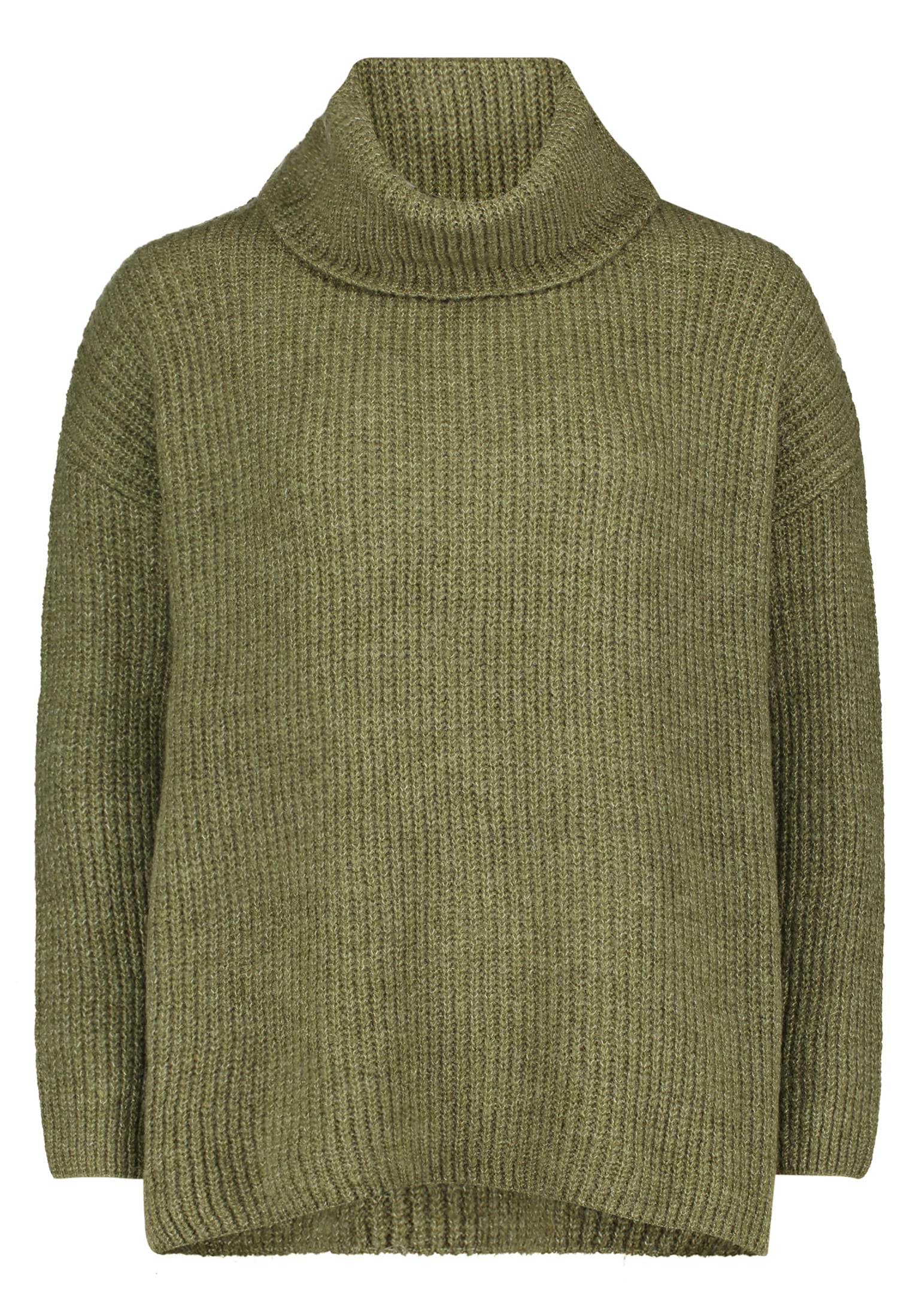 Cartoon Damen Strickpullover mit Turtle Neck Pine Green Melange,40