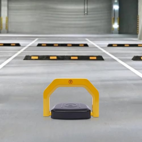 MIIWWOWO Ferngesteuerter Parkpfosten Elektronische Private Parkplatzsperre mit Fernbedienung Parkplatzsperren Parkplatzsperre Klapppfosten Poller Auto Parksperre Ferngesteuerter