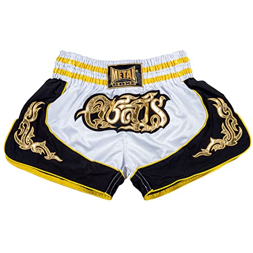 METAL BOXE Short Thaï Lumpinee Blanc S