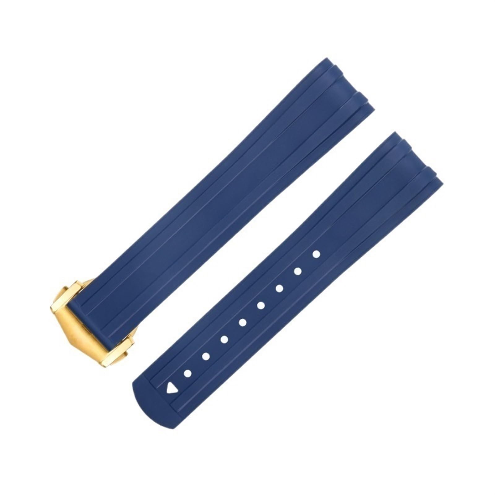 IOTUP Ersatzarmband für Omega-Armband, 20 mm, FKM, Fluorous Gummi, gebogenes Ende, für Seamaster 300 Tauchen, Edelstahl, Faltschnalle, Ersatzarmbänder, 20 mm, Achat