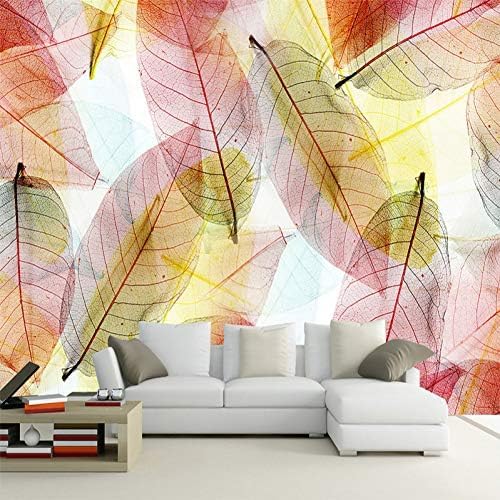 Mode Innenarchitektur Transparente Blätter 3D Tapeten Wanddekoration Fototapete Sofas Wohnzimmer Wandbild Schlafzimmer-200cm×140cm