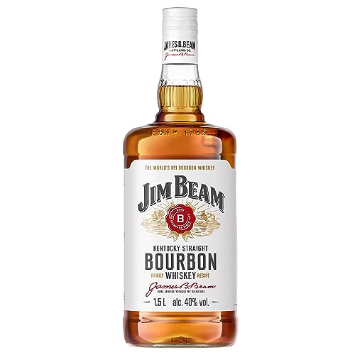 Jim Beam White | Kentucky Straight Bourbon Whiskey | vollmundiger und milder Geschmack | 40% Vol. | 1,5l