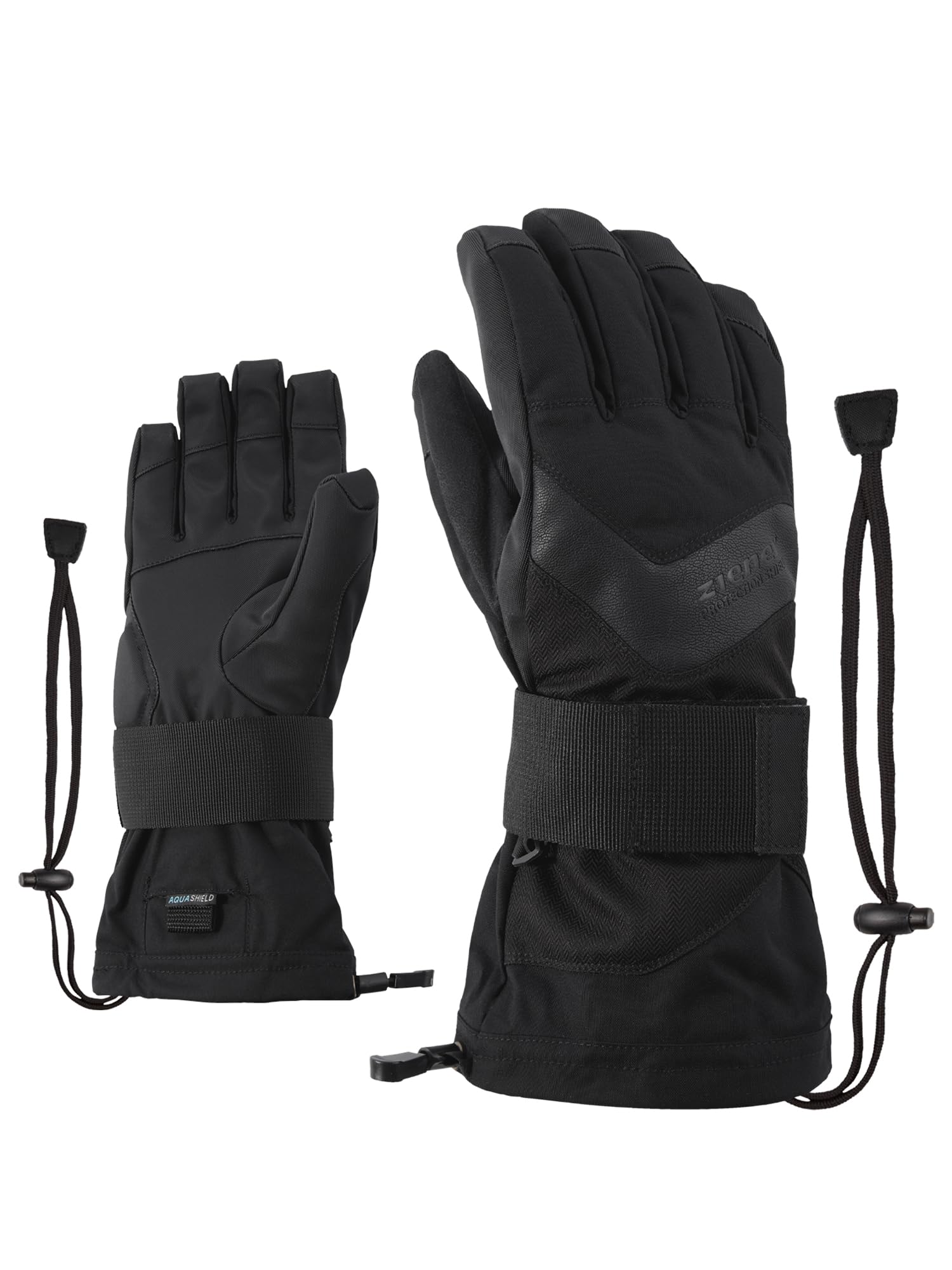 Ziener Erwachsene MILAN AS glove SB Snowboard-Handschuhe, black hb, 10.5 (XL)