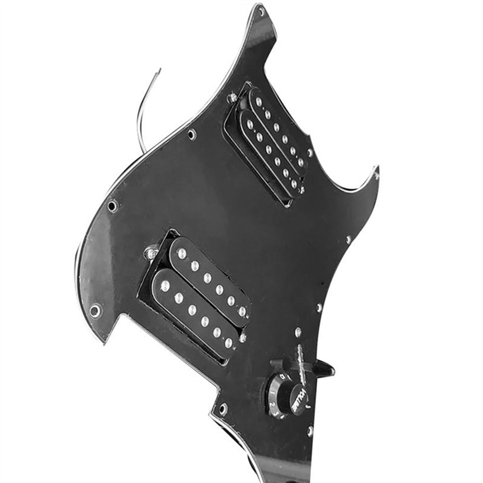 Standard-Pickguard-Tonabnehmer Schwarze E-Gitarre mit vorverdrahtetem Schlagbrett und Schlagbrett für E-Gitarre