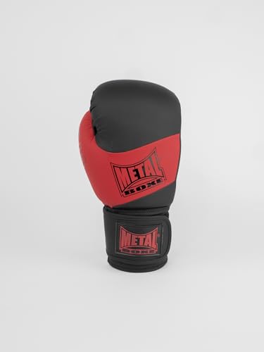 METAL BOXE Gants Compétition EV1 Noir/Rouge 16 oz