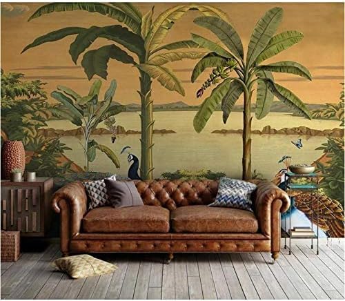 XLMING Tropischer Palmenregenwald 3D Tapeten Home Esszimmer Sofa Schlafzimmer Wohnzimmer TV Hintergrund-200cm×140cm