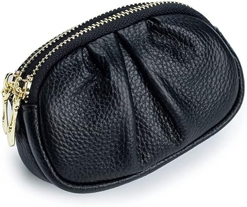 VSULZVNU Plissee-Tasche für Damen, Münzgeldbörse, Doppelreißverschluss, Wechselgeldbörsen, Damen, Haushälterin, Karte (Farbe: A, Größe: 13 x 9,5 x 8 cm), E, 13*9.5*8cm