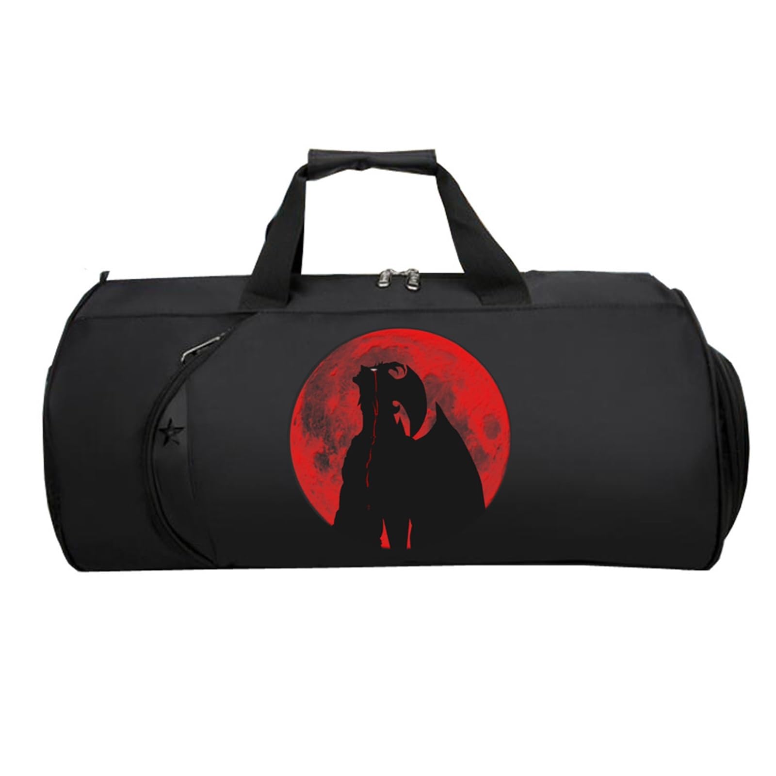 DEVIL.MAN Cabin Bag Anime, Handreisegepäck mit Schultergurt Handtasche, Reisetasche Weekendertasche füR Damen Herren Flugzeug(Black 2)