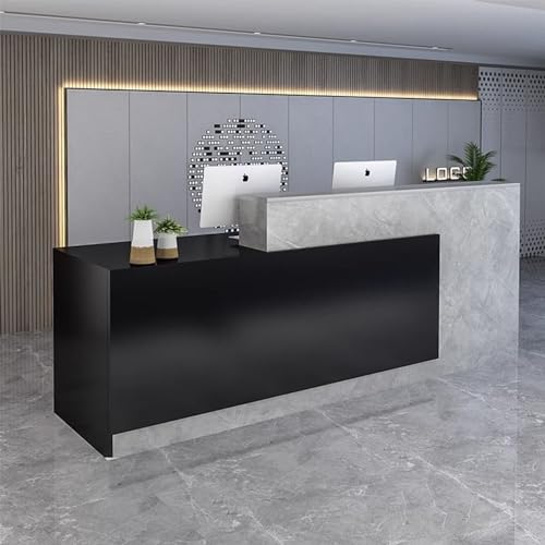 Gvqng Empfangstresen, Empfangstresen, Moderner Verkaufstresen, Empfangstresen Mit AbschließBaren Schubladen, FüR KassenbüRo/SchöNheitssalon/Lobby,21,140 * 60 * 100cm