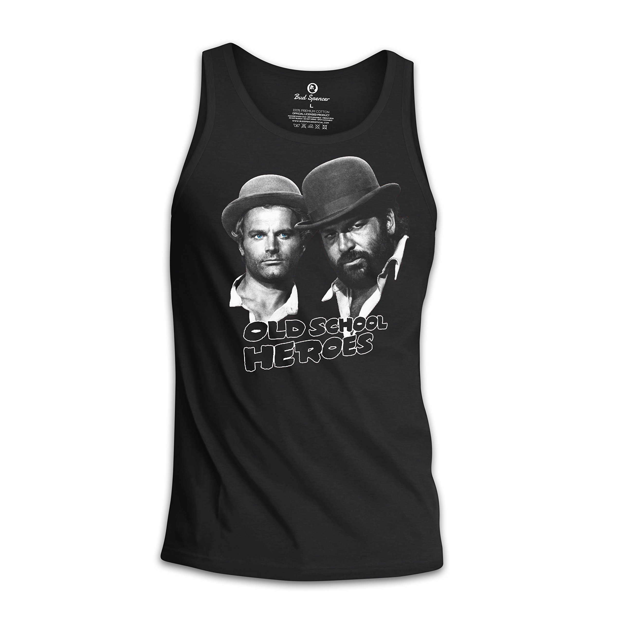 Bud Spencer® Herren Old School Heroes Tanktop/Muscle Shirt (schwarz) (3XL)