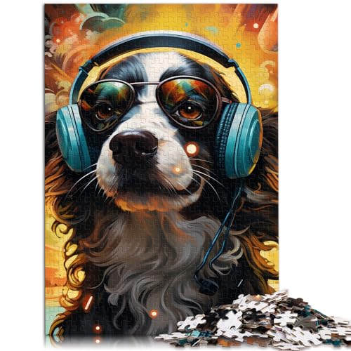 Puzzle-Geschenk, Nick Yayee, Acidwave-Hund, 1000-teiliges Puzzle, Holzpuzzle, Familienspiel, Stressabbau, schwieriges Herausforderungspuzzle, 1000 Teile (50 x 75 cm)