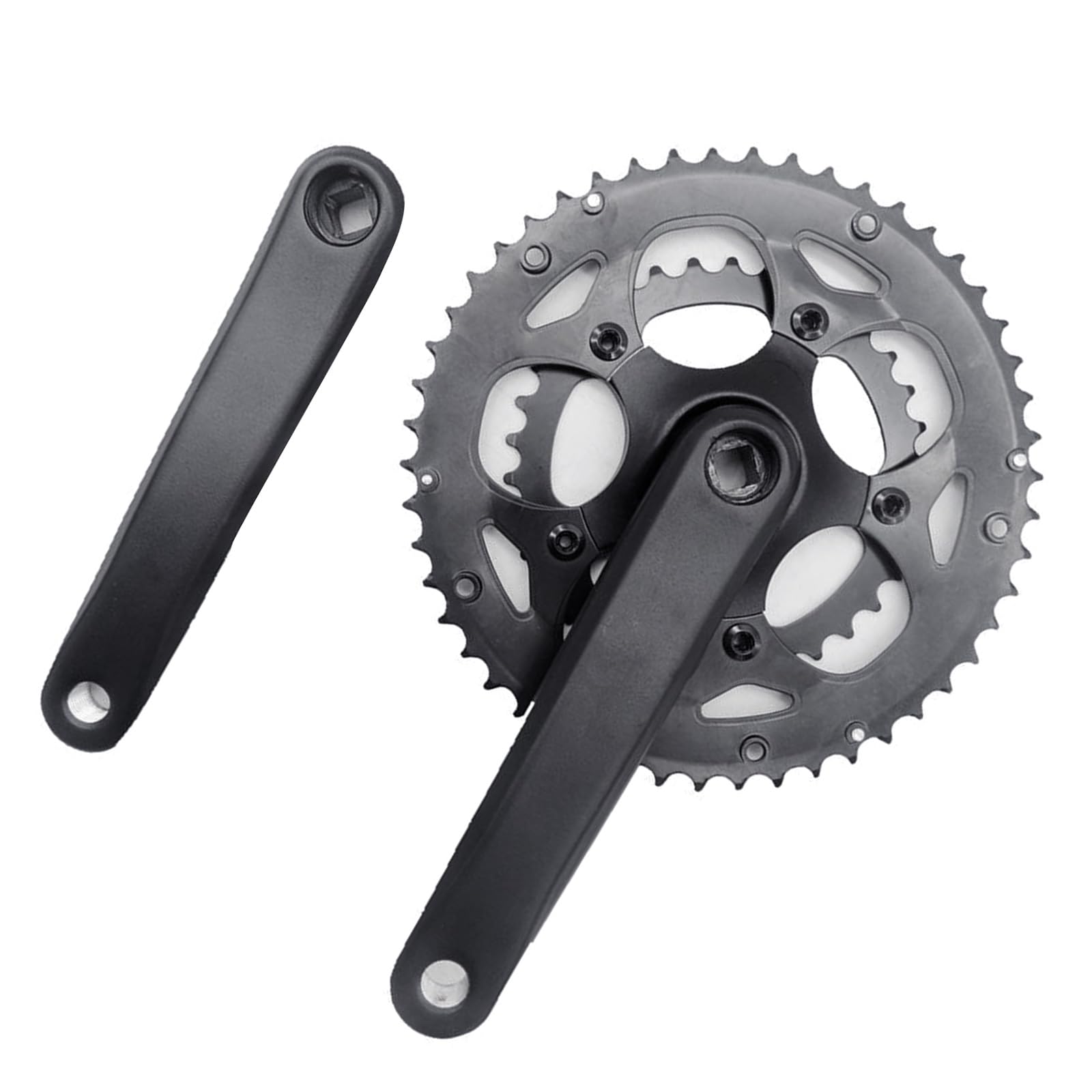 JTQYFI Fahrräder Kurbelarm Set Für Mountainbikes Rennräder 50/34T Mountainbikes 170 Mm Quadratische Kurbelgarnitur 8/9-Gang Kurbelgarnitur