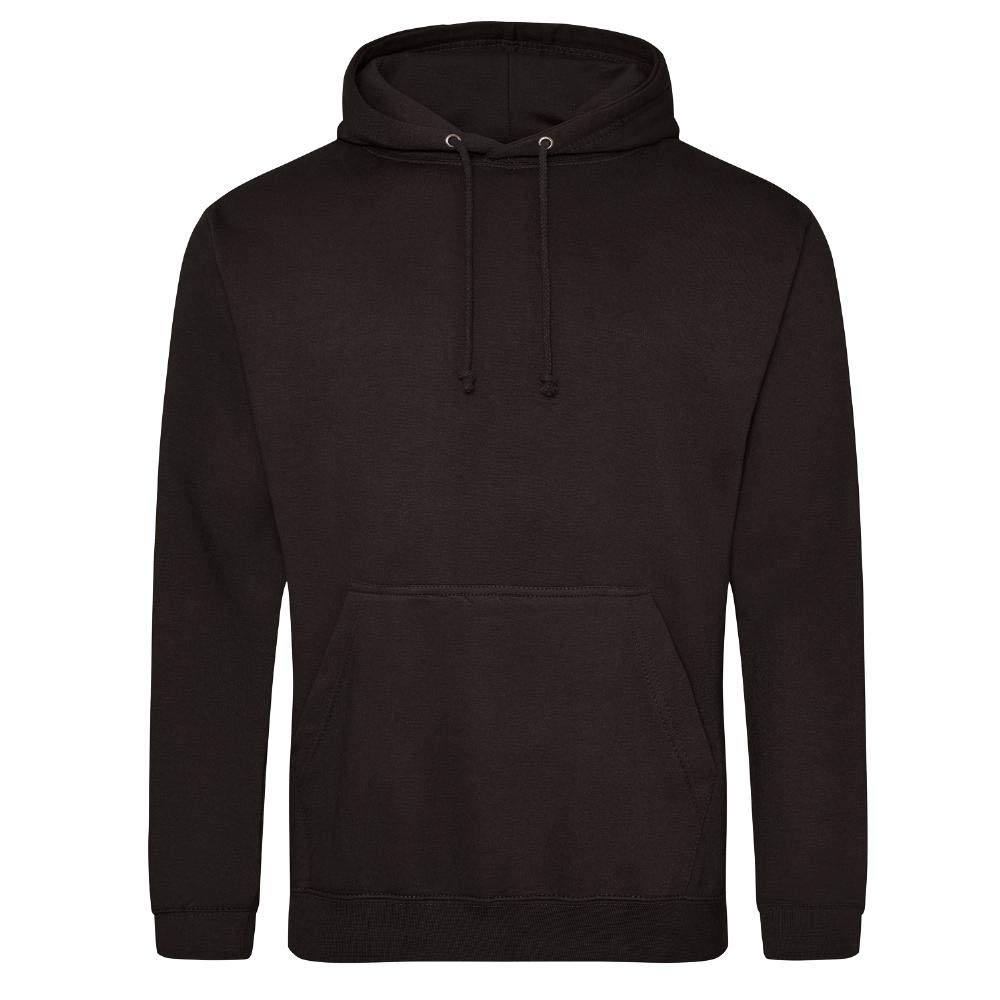 Just Hoods - Unisex College Hoodie/Jet Black, XXL