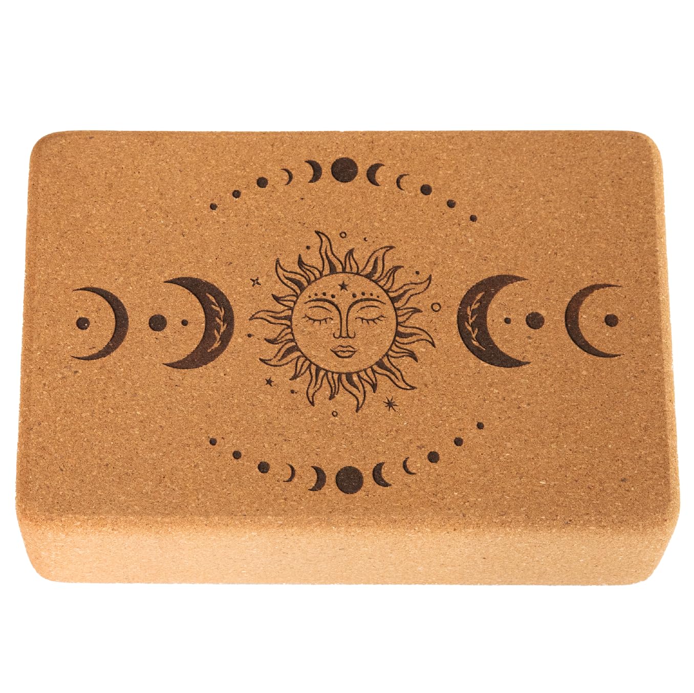 Divasya Yoga Block "natural touch" / Kork (1 Kork Block Sun/Moon)