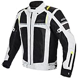 Büse Livorno Meshjacke Motorradjacke hellgrau Herren 2XL