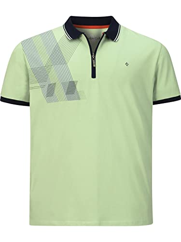 Charles Colby Herren Poloshirt Earl Sinns hellgrün 7XL (XXXXXXXL) - 80/82