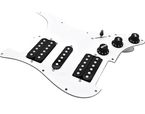 Schlagbrett Tonabnehmer für E Gitarre 3-lagiges HSH Loaded Prewired Guitar Pickguard 11-Loch Hsh Pickups Prewired Single-Coil Humbucker Magnet Pickups