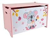 Fun House 713302 Mimi Cally Koala Spielzeugkiste für Kinder, H.40 x B 58 x T 36 cm, Holz, Pour Enfant