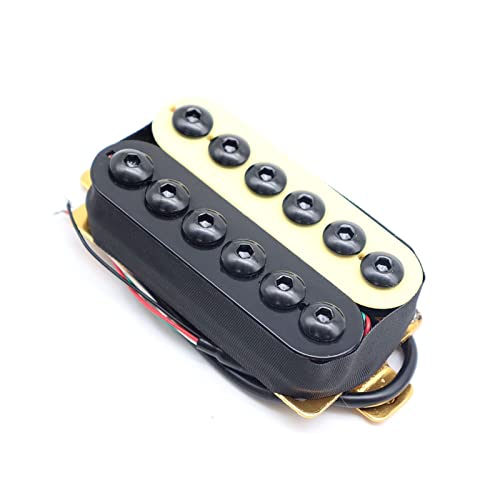 ZENGXUE 1 Stücke Keramikmagnet E- Gitarre Humbucker Pickup Set, Brücken- Und Nackenstil Humbucker Tonabnehmer Set (Color : 1pcs Zebra Bridge)