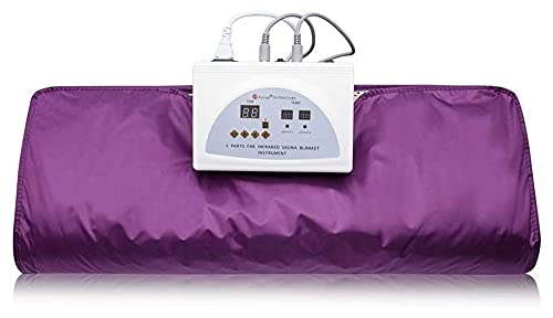 Saunadecke Infrarot Saunadecke Sauna-Decke Abnehmen Decke Körperformung Behandlung Anti-Aging-Schönheits-Abnehmen Fitness-Gerät zur Entgiftung(Color:Purple)