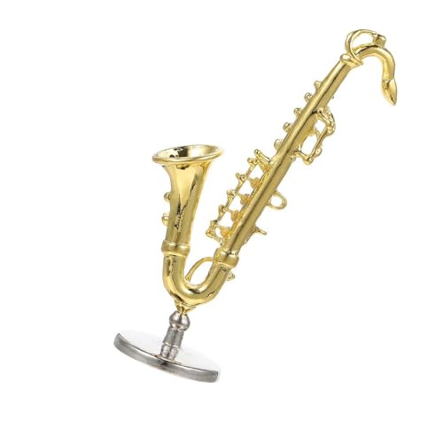 Mini-Musikinstrument-Saxophon-Modell, Miniatur-Hausdekoration, Saxophon-Musikinstrument, Trompetenmodell Musikinstrumente Miniatur