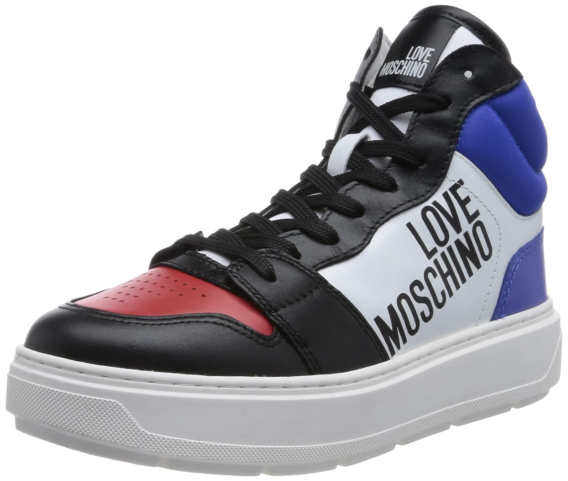 Love Moschino Damen Ja15284g1giac10b36 W.Sneakers, Mix Bi/Ne/Ross/Blue, 36 EU