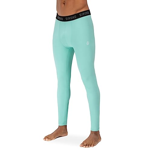 SIROKO Thermo-Leggings für Herren, türkis, XL