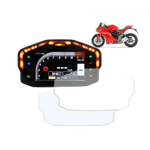 VLZUNO Motorrad Cluster Kratzschutzfolie Displayschutzfolie, for Ducati Panigale 959 899 1299 1199 Armaturenbrett-Displayschutz(5 PCS)