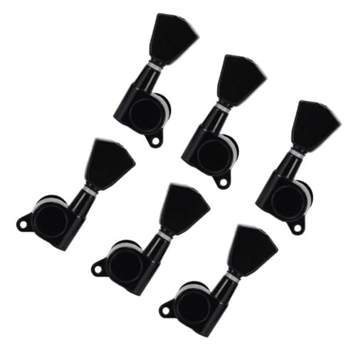 Strings Tuning Pegs Mechaniken Für Gitarre Zubehör für E-Gitarre, beidseitiger Wickler, Kopfplatte, Stimmgerät, Stimmknopf mit Diamantgriff (Color : 2)