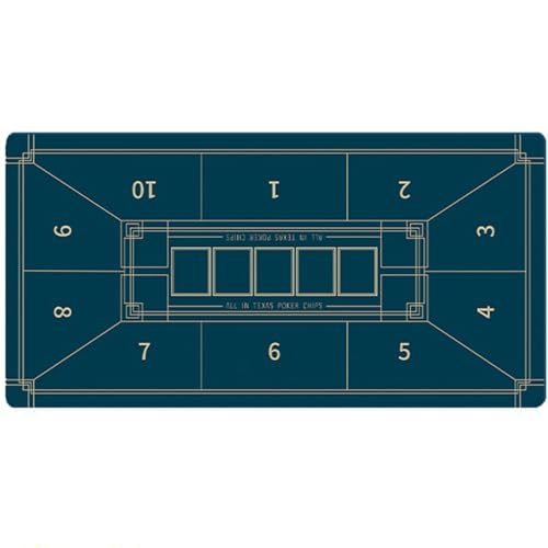 LYZXYZAI Texas Holdem Pokertischmatte rutschfest Und Wasserabweisend Pokertischmatte Pokertischauflage Zubehör Pokertischmatte Für Den Eigenen Pokertisch Pokertischbelag,004,140 * 80CM