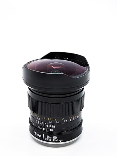 TT Artisan Fisheye Objektiv 11mm f 2.8 Anschluss Sony E Mount Ultra-Weitwinkelobjektiv für Vollformat im Alugehäuse Bildwinkel 180 Grad, 11mm F2.8, Schwarz