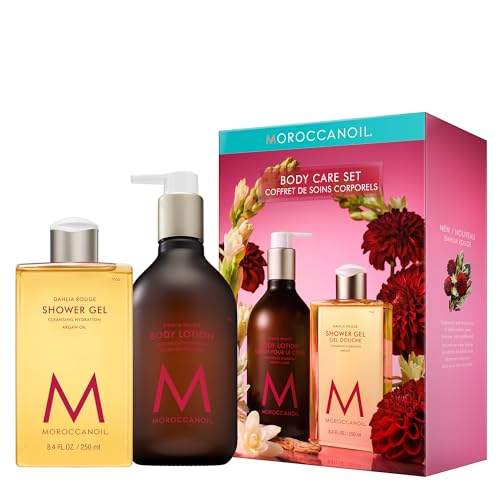 Moroccanoil Dahlia Rouge Duschgel und Körperlotion Set