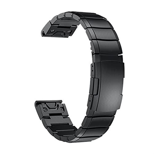 OPKDE Metall-Armband für Garmin Fenix 7 7S 7X 5X 5 6X 6Pro 3HR Easyfit Schnellverschluss Edelstahl Band Fenix7 Handgelenk Armband, 20mm Fenix 7S, Achat