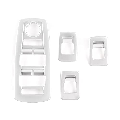 Yunnaty FüR X3 E83 2006-2010 Auto Fenster Glas Heben KnöPfe Rahmen Trim Aufkleber 4 StüCk/Set