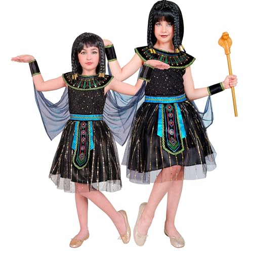 Widmann - Kinderkostüm ägyptische Königin, Kleid, Cleopatra, Pharao, Anubis, Herrscherin, Göttin