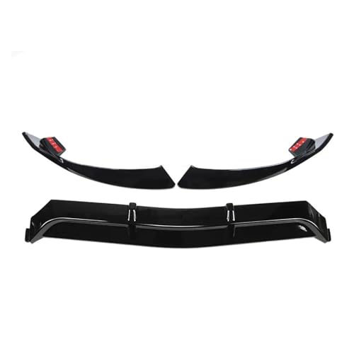 Frontspoiler Lippe Für Benz Für W205 2015 2016 2017 2018 Front Stoßstange Unten Splitter Lip Spoiler Diffusor Körper Kit Frontstoßstange Spoiler(Glossy Black)